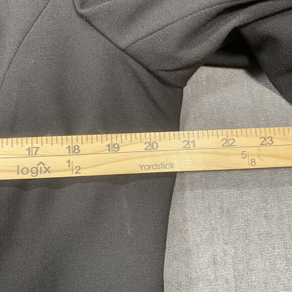 Norton McNaughton Womens Black Zip-Front Blazer Jacket Size 12 Polyester Blend - Picture 7 of 7